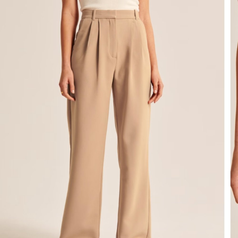 Women's A&F Sloane Tailored Pant LIGHT BROWN 34S